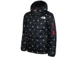 The North Face Junior jongens gewatteerde jas II / TNF zwarte logoprint