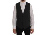 Dolce & Gabbana Grijs wollen stretch vest voor heren