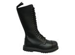 Grinders Unisex Black Punk Military Boots-King CS