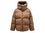 Gebroken wit OW Race canvas camelbeige puffer donsjack
