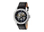 Montre automatique Heritor Conrad Skeleton à bracelet en cuir