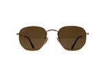 Ray-Ban Zonnebril Hexagonal 3548N 001/57 Goudbruin Gepolariseerd 51mm
