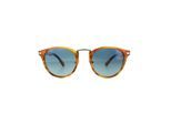PERSOL Zonnebril 3108 960/S3 Gestreepte Bruine Blauwe Gepolariseerde 49 Mm