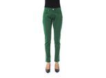 BYBLOS Damen Grüne Baumwolljeans