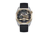 Montre automatique Heritor Amadeus semi-squelette avec bracelet en cuir