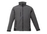 Regatta Heren Zandstorm Slijtvaste Werkkleding Softshell Jas (waterafstotend) (Afdichting Grijs/Zwart)