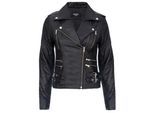 Dames leren Brando bikerjack-Loddon