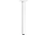 Bott Werkbankfu cubio, rund, Stahlblech, B 150 x T 150 x H 800 mm, lichtgrau RAL 7035