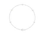 Armband – 5 echte Süßwasser-Zuchtperlen rund 4–5 mm