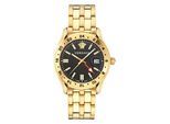 Versace Greca Time GMT Herren Gold Uhr VE7C00723