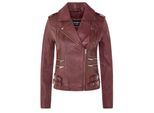 Dames leren Brando bikerjack-Loddon