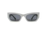 Miu Miu MU09WS 1425S0 wit donkergrijs zonnebril