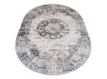 Veer Carpets Vloerkleed viola antraciet ovaal 160 x 230 cm