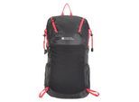 Mountain Warehouse Inca 18L rugzak (Zwart/Rood)