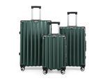 Hardshell Groene Kofferset Robuuste 8 Wiel Bagage Cabine Koffer Tas