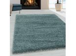 Muratap Monaco soft shaggy hoogpolig vloerkleed blauw / 200x290 cm
