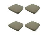Madison wickerkussen 48x48 - beige recycled canvas 4 stuks