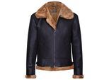 Heren B3 Aviator echt schapenvachtleer vliegend jack-Oxford