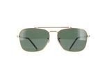 Ray-Ban Vierkant Unisex Goud Groen RB3636 Nieuw Caravan