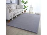 Muratap Pouffy fluffy hoogpolig vloerkleed uni kleur - woonkamer tapijt