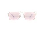 Police Rectangle Mens Shiny Palladium Pink Sunglasses