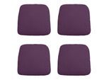 Madison zitkussen wicker panama purple ca. 48x48 cm set van 4