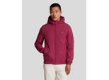 Rijk bordeauxrood softshelljack met fleece aan de achterkant van Lyle & Scott