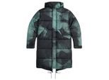 Fred Perry Fishtail schaduwrijke marineblauwe camouflage gewatteerde Pakra-jas
