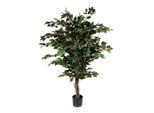 Kopu ® kunstplant ficus benjamina 120 cm in zwarte pot 1260 bladeren