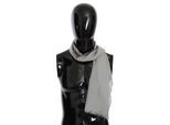 Costume National Men's Gray Fringe Neck Wrap Cotton Scarf (Echarpe en coton à franges pour hommes)