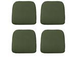 Madison zitkussen wicker panama green ca. 48x48 cm set van 4