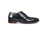 Justin Reess Heren Blauwe Patent Leren Brogue Formele Schoenen - Harry