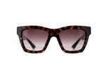 Gucci Square Vrouwen Havana Bruin Gradient Zonnebril GG1714S