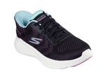Skechers Go Walk Now Khloe Textile Damestrainers Zwart/Paars