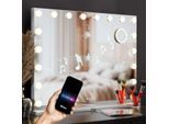 Mirlux Hollywood spiegel bluetooth speakers 80x60cm wit pre-order
