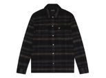 Lyle & Scott geborsteld tartan gitzwart overshirtjack