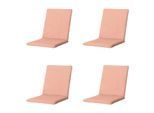 Madison stapelstoelkussen napels salmone ca. 97x49 cm set van 4