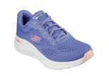 Skechers Arch Fit 2.0 - Big League Textiel Dames Blauw/Roze Trainers