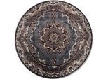 Muratap Isfahan oosters vloerkleed nain laagpolig klassiek vintage tapijt rond / multi- 250 cm rond