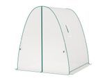 4goodz Outsunny boogvormige kas met 2 roldeuren, netvensters 1,8x1,8x2 m
