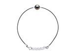 DIADEMA - Armband - Love Bond - Schwarzes Nylon - Tahiti-Perle - Regenbogen