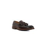 Dune Shaw Herren Slipper Aus Braunem Leder