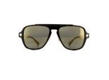 Versace Zonnebril VE2199 12524T Donker Havana Donker Grijs Mirror Goud