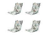 Madison stapelstoelkussen grasse green ca. 97x49 cm set van 4