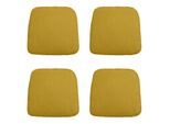Madison zitkussen wicker panama mustard ca. 48x48 cm set van 4