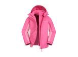 Mountain Warehouse Kinder/Kinder Lightning 3 in 1 Waterdichte Jas (Lichtroze)