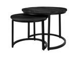 Home67 Industriële salontafel set van 2 alex mangohout