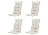 Madison kussen hoge rug napels - 123x50x5cm set van 4