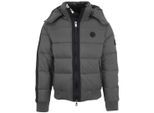 Plein Sport Padded Taped Sleeve Grey Jacket
