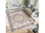 Muratap Picasso bellagio vintage vloerkleed multi / creme laagpolig- 200x200 cm